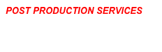 Post Production Services